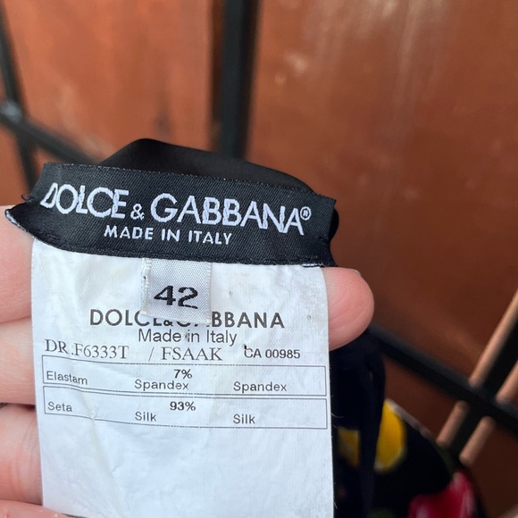 Dolce & Gabbana tulip silk dress size 42EU - Picture 5 of 13